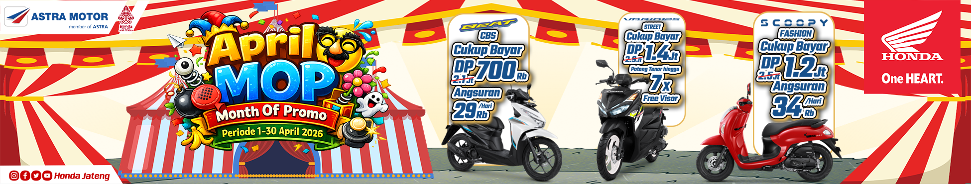 iklan banner Honda atas