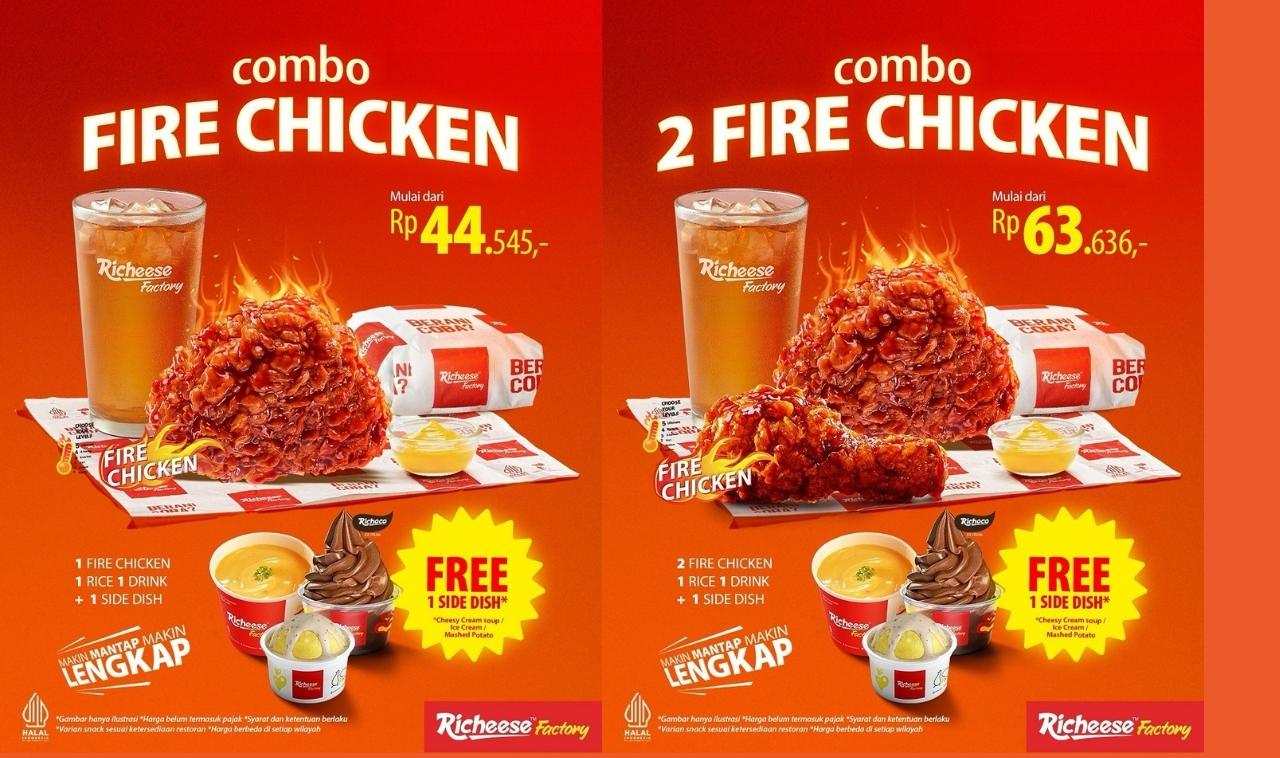 Makan Richeese Hemat Dapat Banyak! Mulai Rp44.545, Dapat Nasi, Minuman & Side Dish Gratis