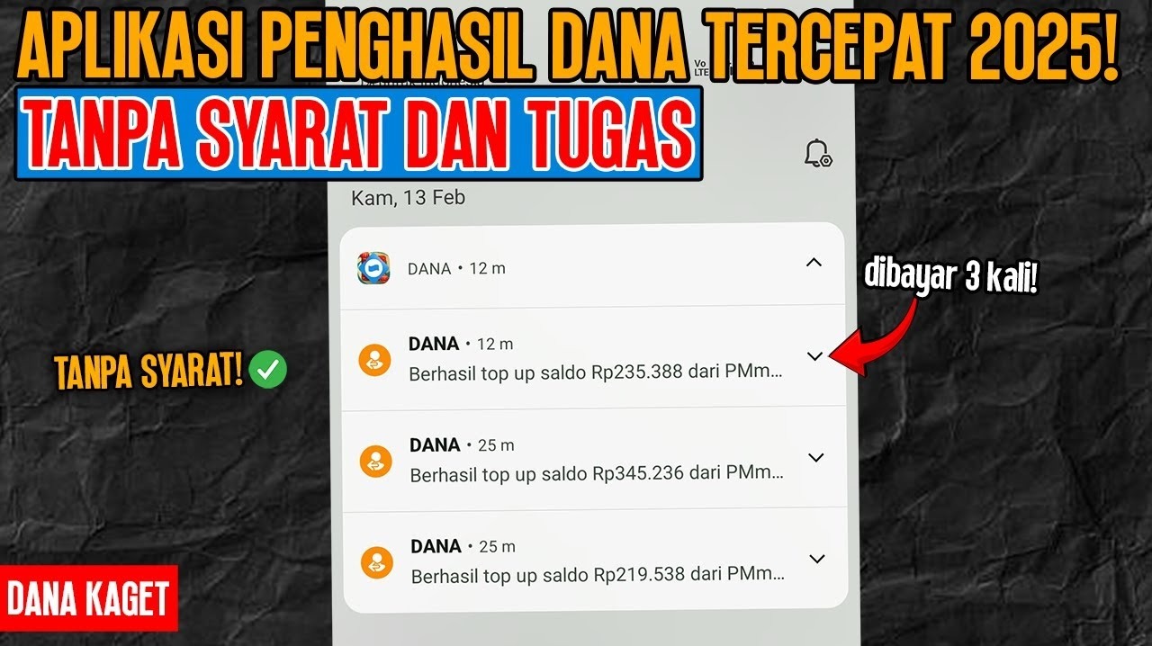 Cara Mudah Mendapatkan Saldo DANA Gratis Hingga Jutaan Rupiah Tanpa Ribet