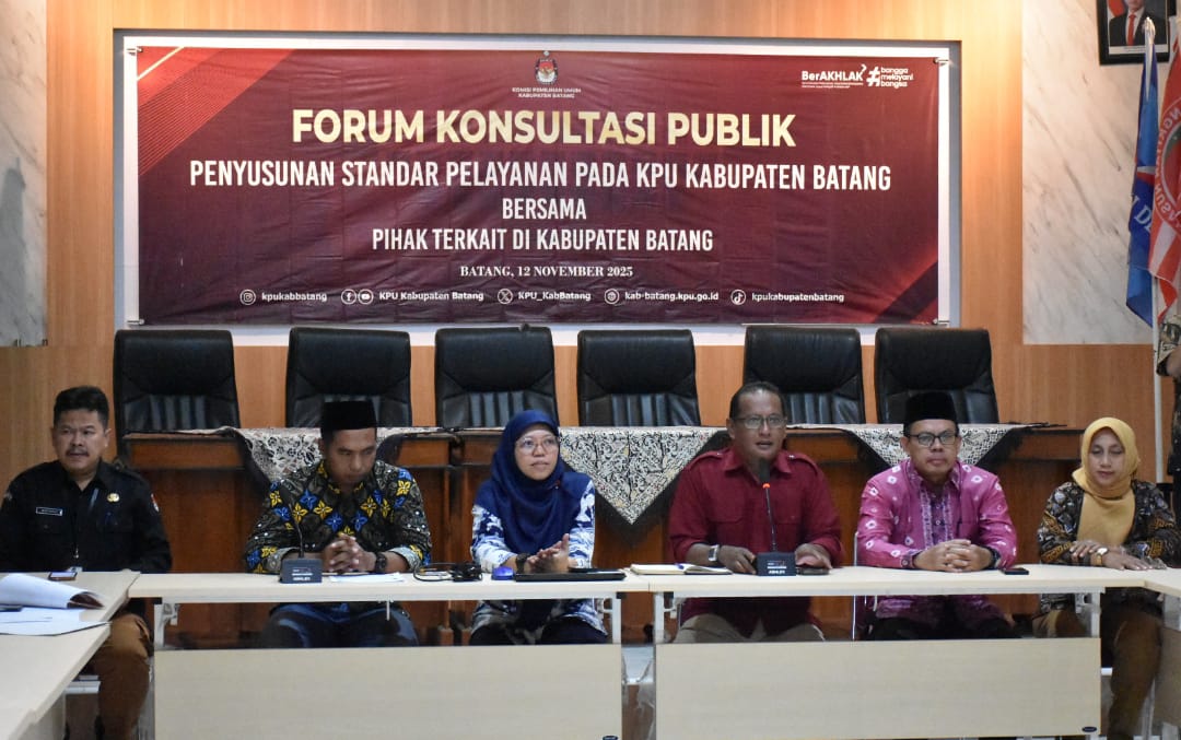 KPU Batang Libatkan Publik Rumuskan Standar Pelayanan, Dorong Pemilu Lebih Transparan dan Partisipatif