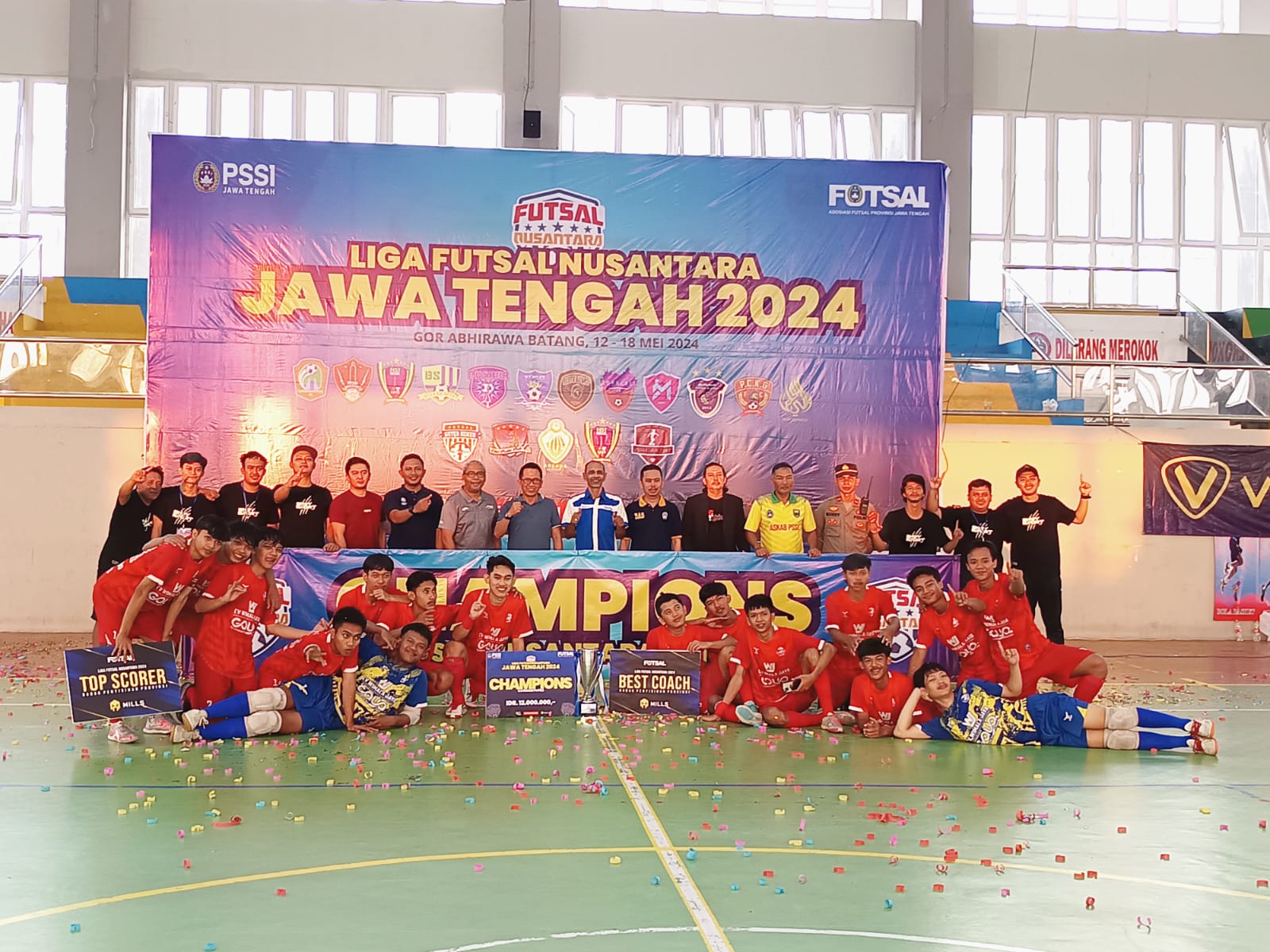 Futsal Kota Surakarta dan F4ST Angels Semarang Juarai Liga Futsal Nusantara Jawa Tengah 2024