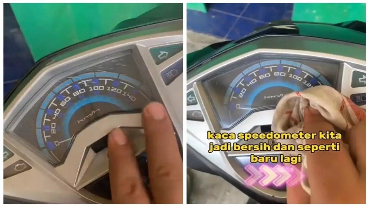 Tanpa Olesan Oli, Ini Trik Hilangkan Noda Kusam dan Retak di Speedometer Motor, Cuma Pakai 1 Bahan Dapur