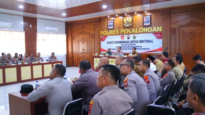 Polres Pekalongan Gelar Rakor Linsek, 7 Isu Strategis jadi Perhatian Khusus