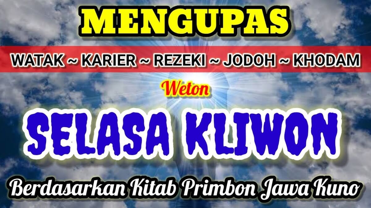 Mengetahui Peruntungan Weton Selasa Kliwon ala Primbon Jawa, dari Watak, Karir, Percintaan, Rezeki dan Khodam