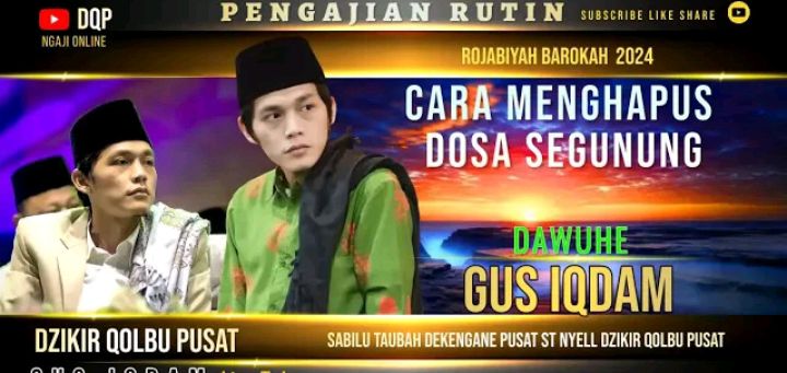 Amalan Ini Mampu Menghapus Dosa Masa Lalu, Gus Iqdam: Para Pendosa Wajib Coba, Maksiat Hilang Rezeki Datang