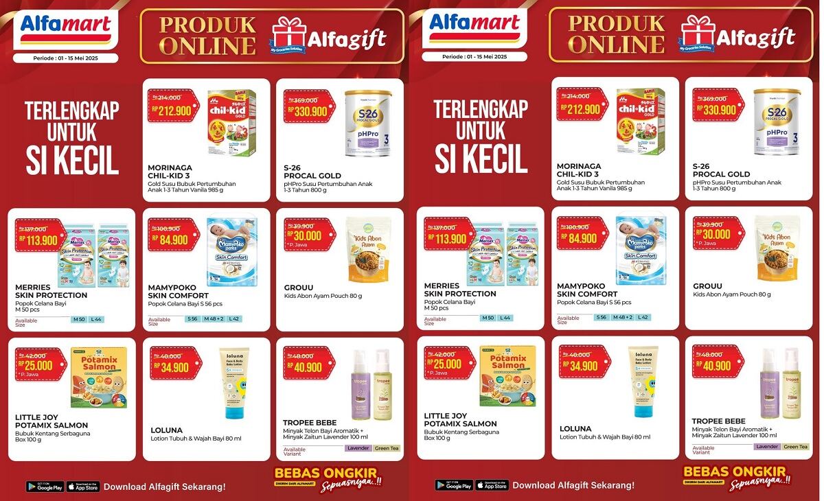 Diskon Hingga 30%! Promo Alfamart Periode 1-15 Mei 2025, Popok dan Susu Bayi Mulai Rp 25.000!