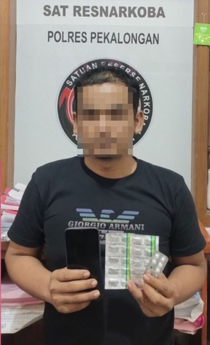 Edarkan Psikotropika, Pemuda Aceh Ditangkap Satuan Narkoba Polres Pekalongan di Wiradesa 