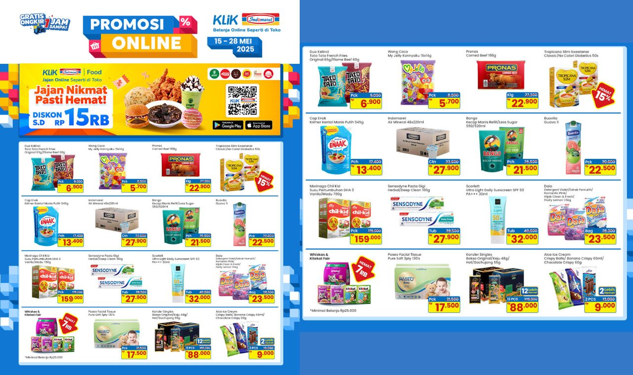 Promo Online Belanja di Indomaret Paling Murah: Mulai Rp5.700 Sampai Rp159.000, Cek Sebelum Kehabisan!