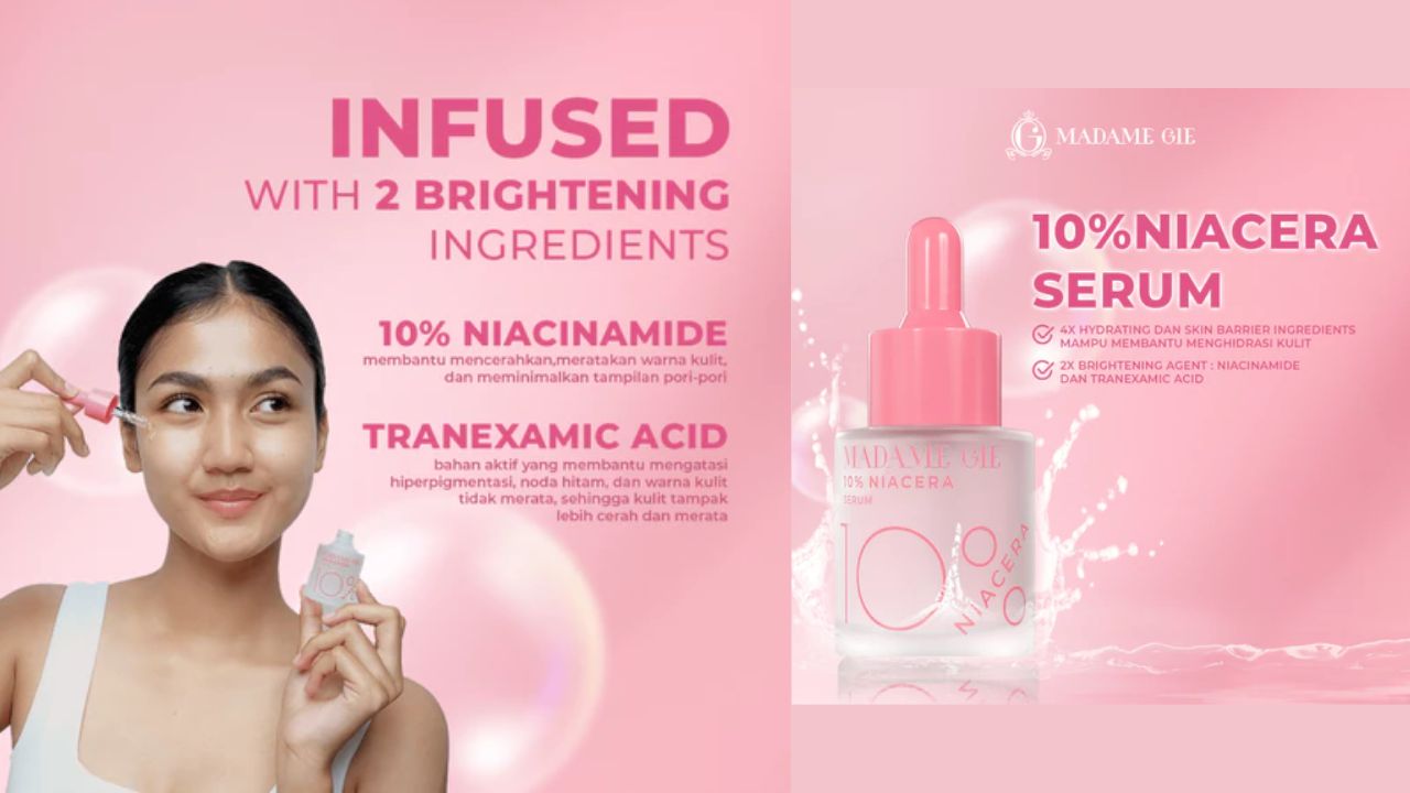 NEW LAUNCH! Review Madame Gie 10% Niacera Serum, Noda Hitam Hilang Tanpa Bekas 