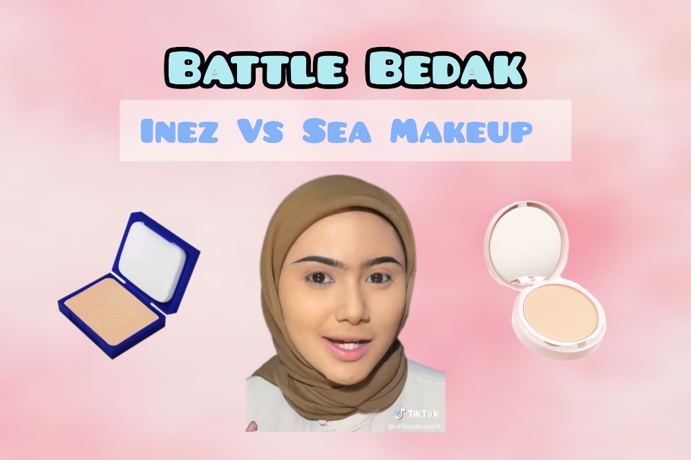 Review Battle Bedak Padat Inez Vs Sea Makeup, Mana yang Paling Bagus untuk Bluring Pori-pori di Wajah? 