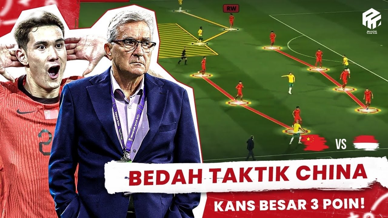 Bedah Taktik China: Long Pass dan Duel! Timnas Indonesia Harus Kuat di Tengah untuk Raih 3 Poin