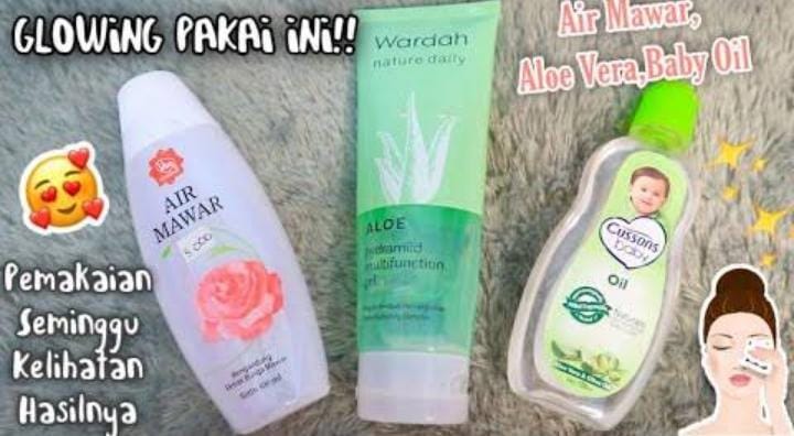 Racikan Minyak Zaitun, Air Mawar Viva, dan Lidah Buaya Bikin Wajah Glowing Bebas Noda Hitam, Begini Cara Buatn