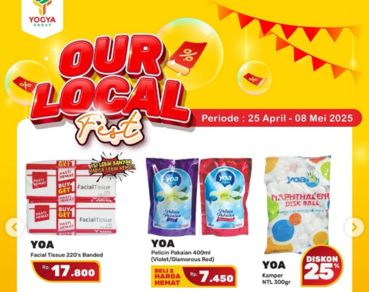 Banting Harga Cuma Sampai Besok! Promo Kebutuhan Rumah Hanya di YOGYA Pekalongan, Ada Promo Buy 1 Get 1 Lho