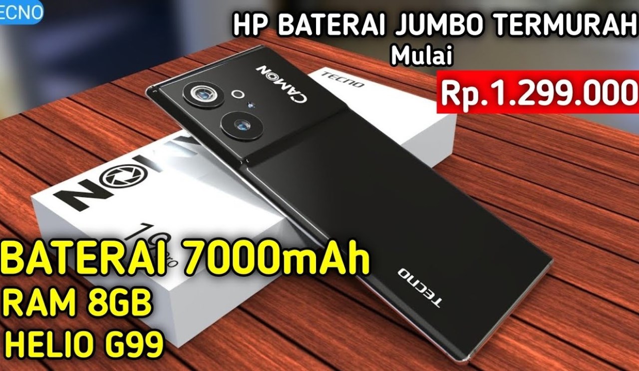 Mulai 1 Jutaan! Inilah Rekomendasi hp Murah Baterai 7000 mAh Terlaris di Tahun 2024