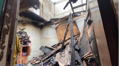 Tiga Rumah Lenyap Terbakar Akibat Korsleting Listrik