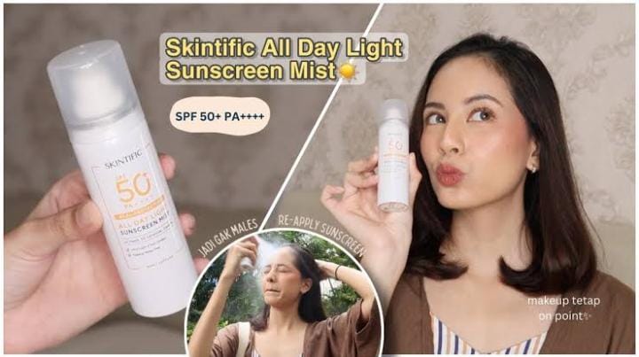5 Sunscreen Spray Terbaik untuk Mengurangi Flek Hitam dan Kerutan, Bagus Untuk Mencerahkan Wajah Kusam