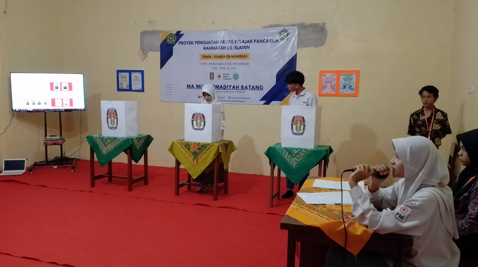 MA Muhammadiyah Batang Gelar Pemilihan Ketua Organisasi dengan Suasana Demokrasi