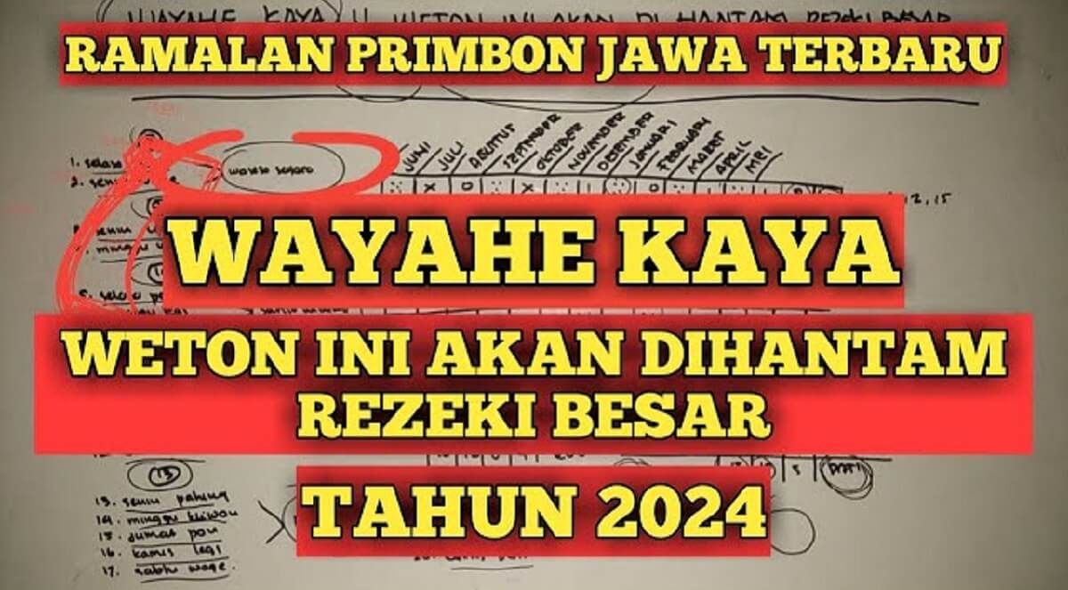 Bisa jadi Ini Wetonmu! Cek 5 Weton dalam Primbon Jawa Bakal Meraup Rezeki Harta, Apa Saja?