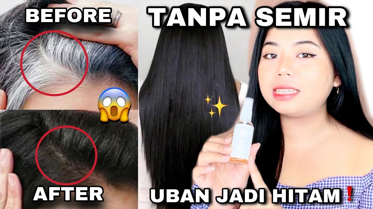 Cara Jitu Paling Ampuh, Begini Cara Menghitamkan Uban Tanpa Disemir, Pakai 1 Bahan Rambut Hitam dengan Cepat