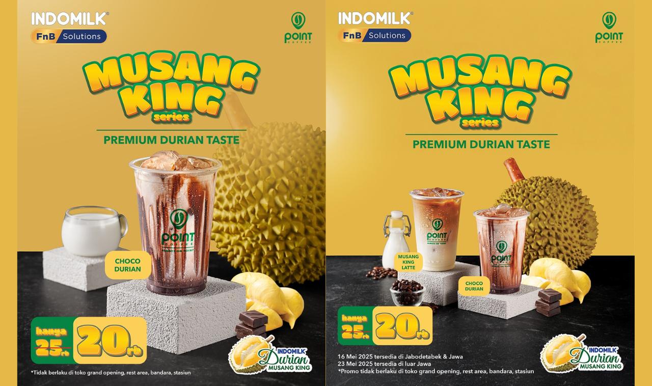 PROMO SPESIAL! Point Coffee Musang King Series Hanya Rp20 Ribu, Rasa Premium Durian Bikin Nagih