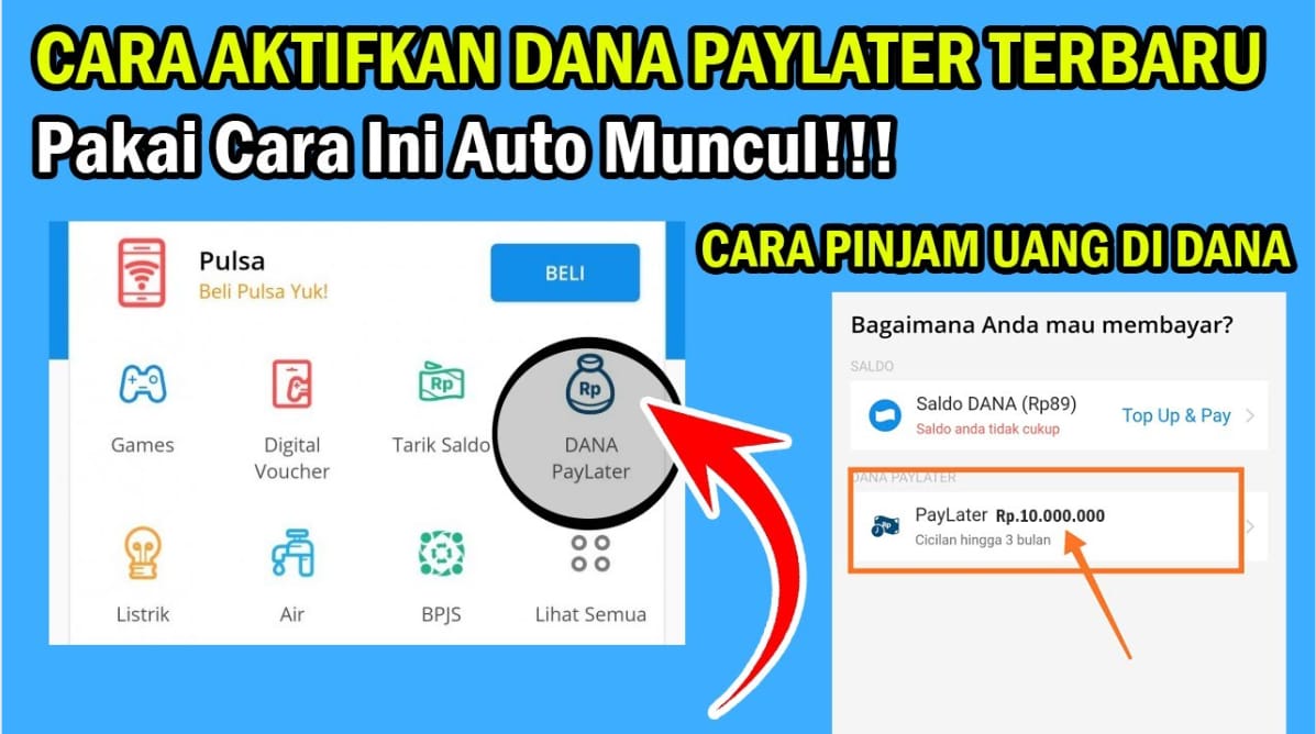 Begini Cara Mengaktifkan DANA Paylater 2023, Proses Mudah 5 Menit Langsung Cair!