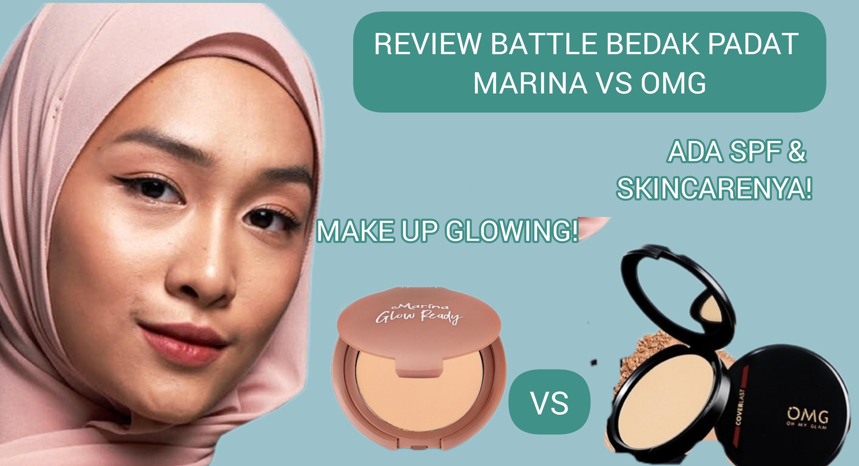 Battle Review Bedak Padat dari Marina dan OMG 30 Ribuan Bisa Menutup Pori, Ada Kandungan Skincare dan SPF Juga