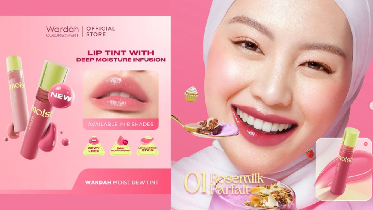 Review Wardah Moist Dew Tint, Long Lasting, Lembapkan Bibir 24 Jam