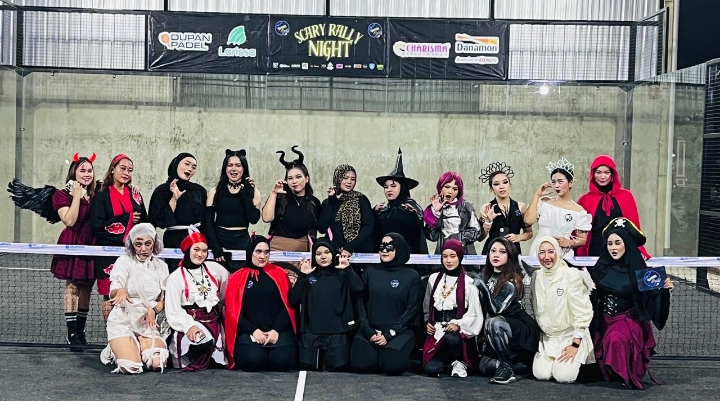 Scary Rally Night, Padel Party Perdana Bernuansa Halloween di Pekalongan
