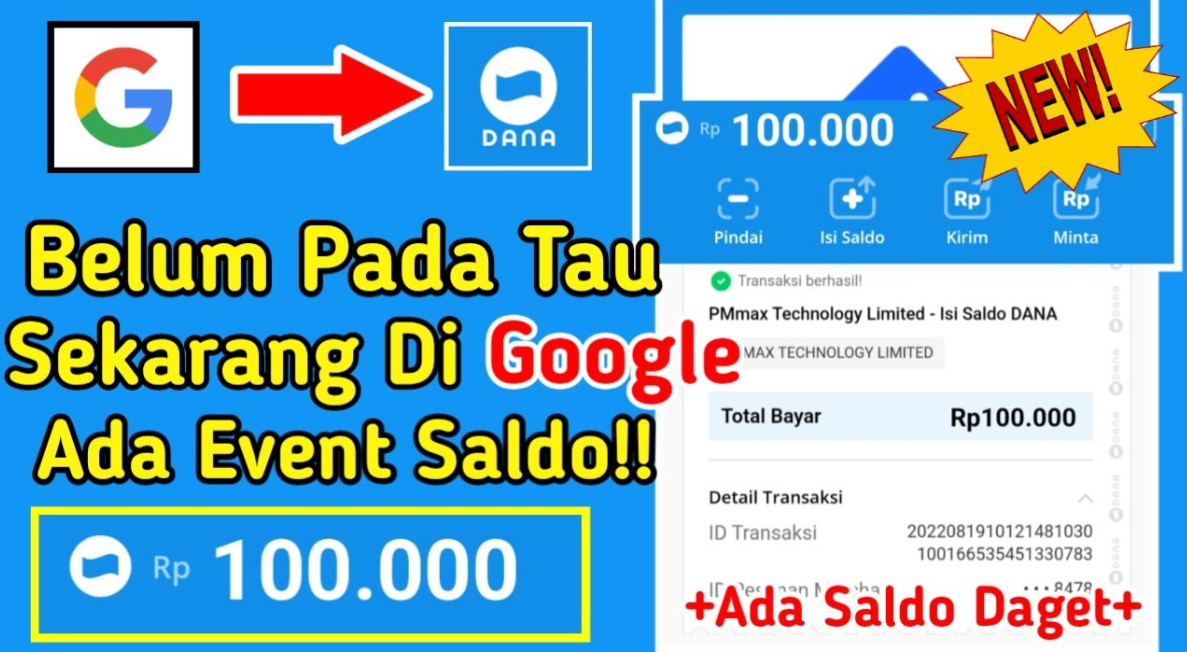 Langsung  Cair! Ini 6 Cara Dapat Saldo Dana 100 Ribu Gratis Terbaru 2023, Bikin Cuan Tiap Hari