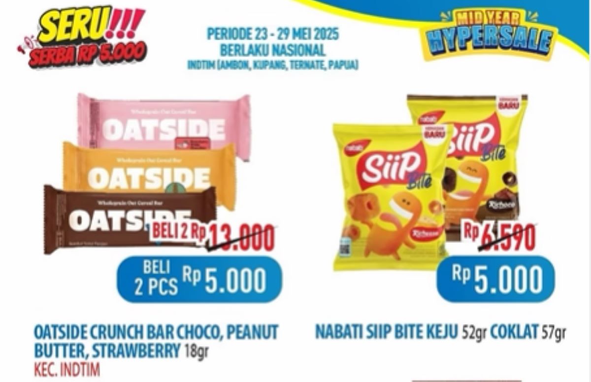 Cuma 5 Ribu dapat 2, Camilan Murah Promo Hanya Sampai Hari Ini di Hypermart Pekalongan