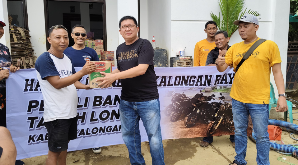 Komunitas Harley Owner Pekalongan Gelar Aksi Sosial Bantu Korban Bencana Alam di Kabupaten Pekalongan