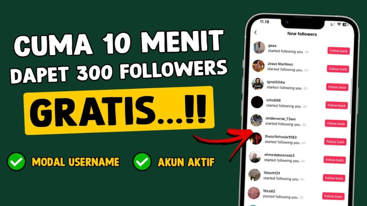 Cara Menambah Followers Tiktok Gratis Pakai Username Saja, Dapat Ratusan Pengikut Baru Cuma-Cuma!