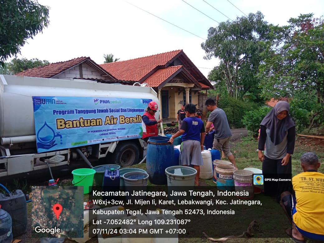 4 Desa di Tegal Kekeringan, PNM Peduli Sigap Salurkan Bantuan Air Bersih 