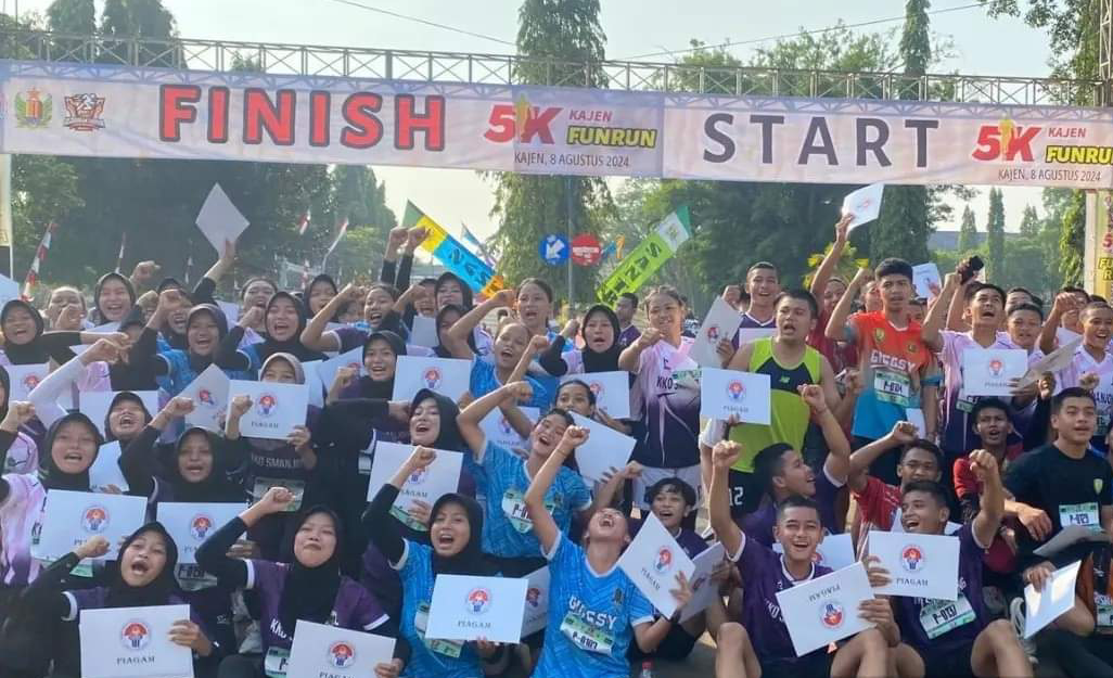 Kajen Fun Run 5K, Tutup Rangkaian Kejuaraan Tarkam Kemenpora 2024 di Kabupaten Pekalongan