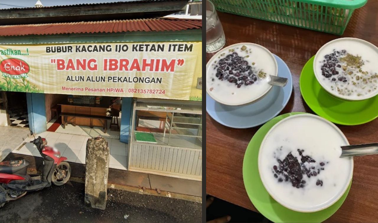 Icip Kuliner Legendaris Bubur Kacang Ijo Bang Ibrahim di Alun-Alun Pekalongan yang Sudah Ada Sejak 1975!