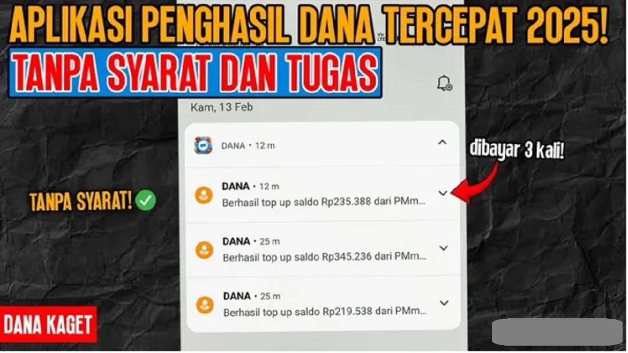 Rahasia Dapat Saldo DANA Gratis Hingga Rp2,1 Juta! Cukup Main Game, Cuan Mengalir!