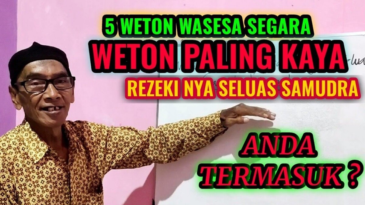 Primbon Jawa: Dinaungi Waseso Segoro, Ini 5 Weton yang Akan Mendapatkan Rezeki Seluas Samudera di Tahun 2024