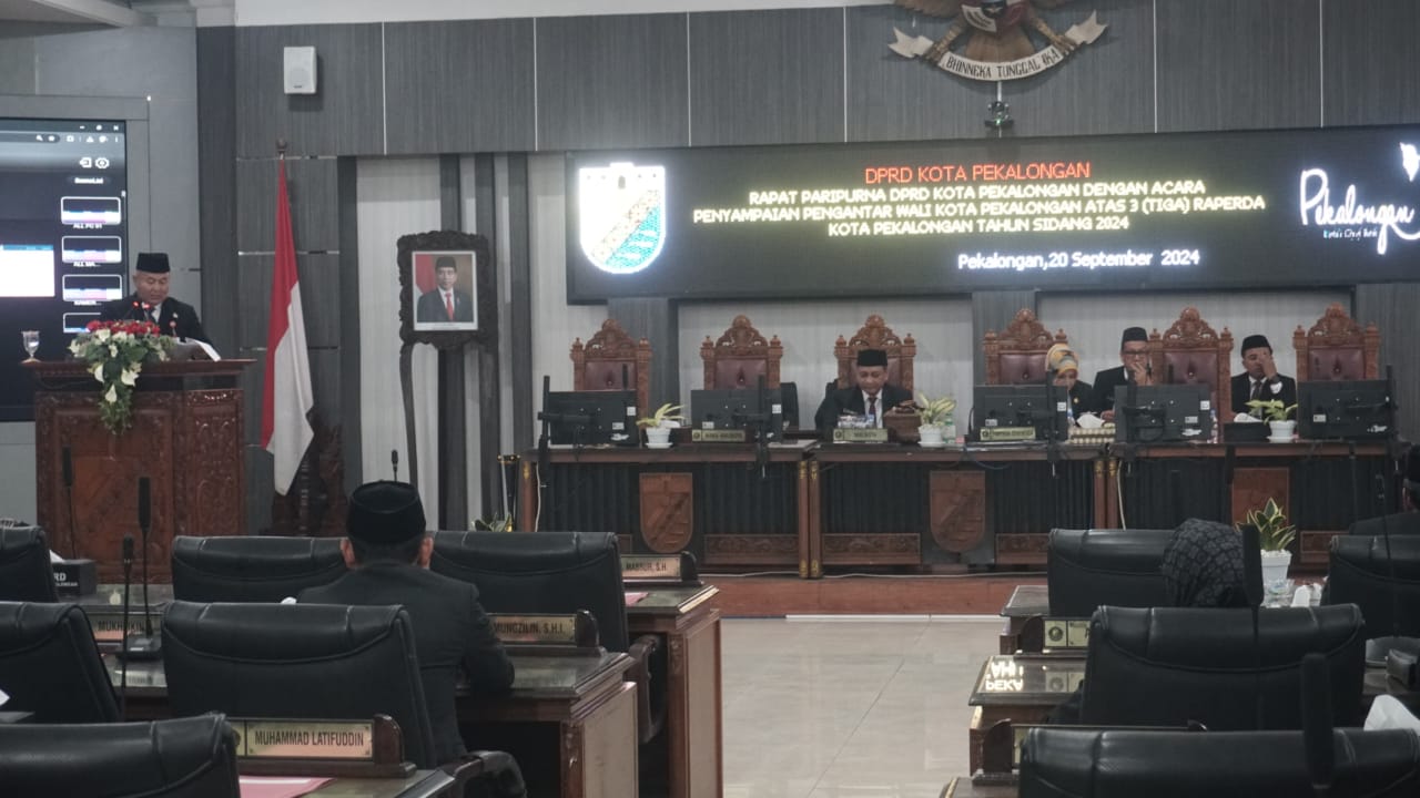 Tiga Raperda Diusulkan ke DPRD Kota Pekalongan