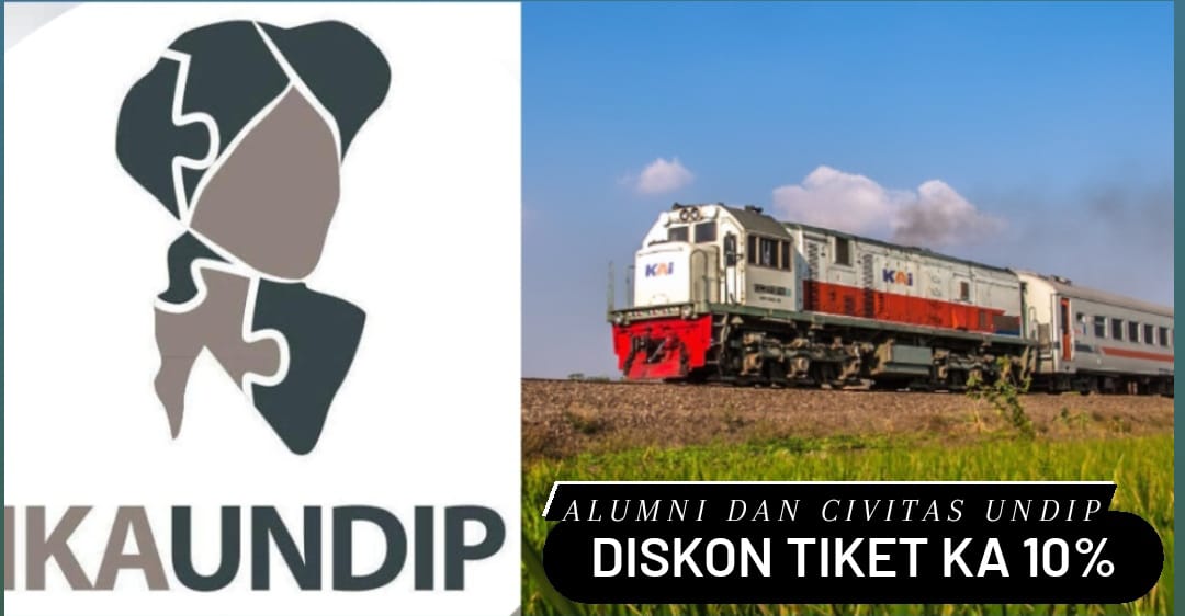 Civitas dan Alumni Undip Semarang Bisa Dapat Potongan Harga Tiket Kereta Api 10 Persen, Begini Caranya!