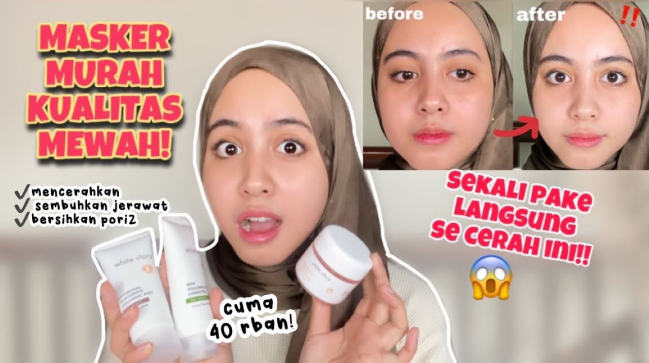 4 Merk Masker Mencerahkan di Minimarket, Warna Kulit Jadi Merata Tanpa Noda