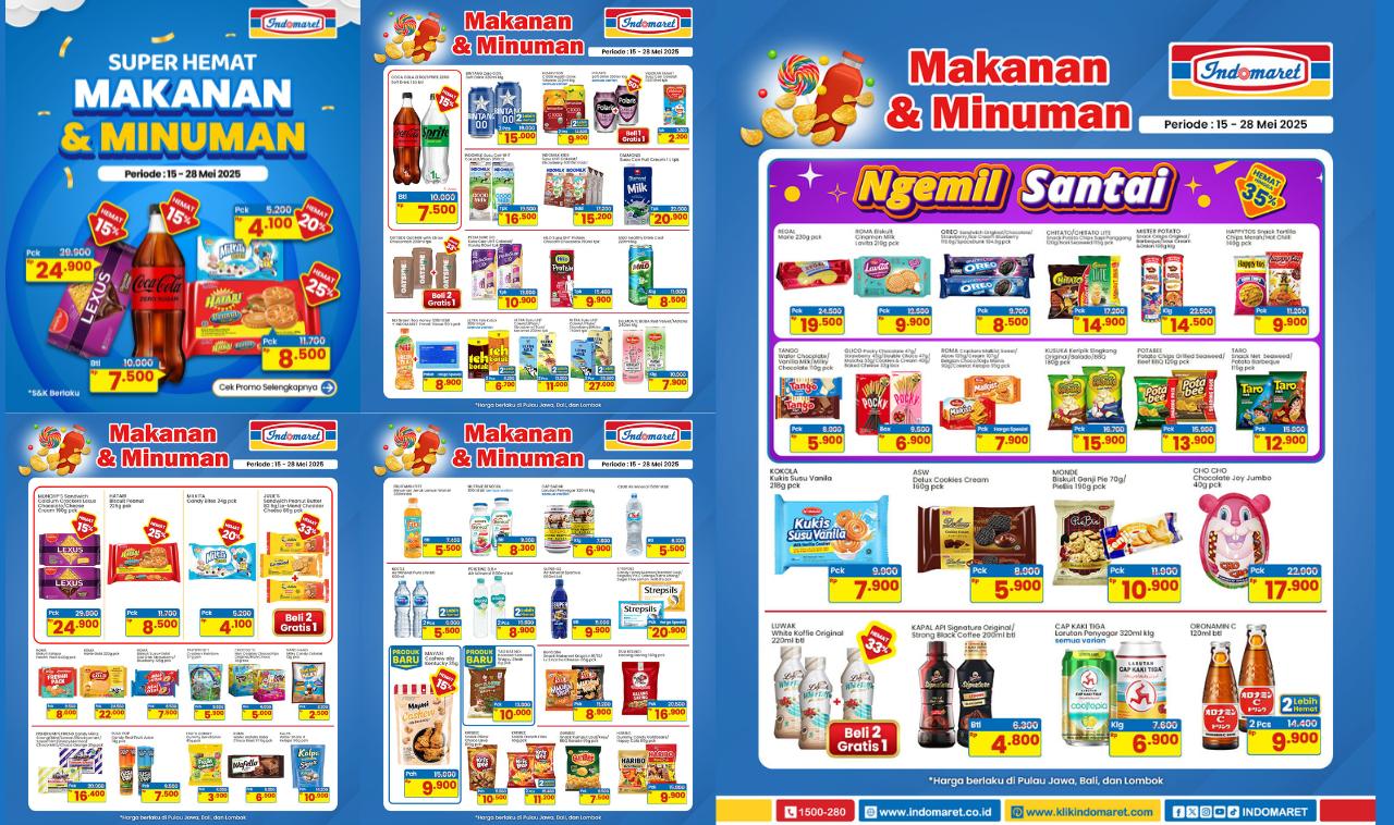 Buruan Serbu! Belanja Super Hemat Makanan & Minuman di Indomaret, Harga Mulai Rp4.100 hingga Rp24.900!