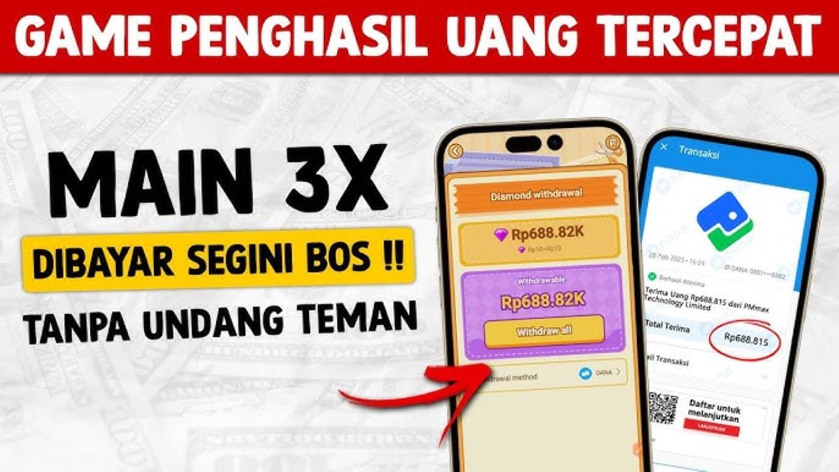 7 Rekomendasi Game Penghasil Uang Tanpa Iklan 2025 yang Bisa Langsung Cair Saldo DANA!