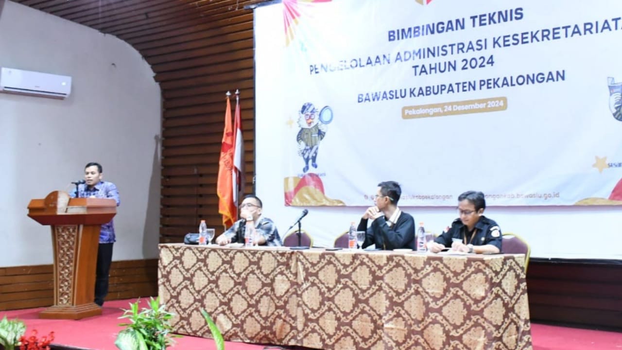 Bawaslu Kabupaten Pekalongan Gelar Bimbingan Teknis Administrasi Kesekretariatan