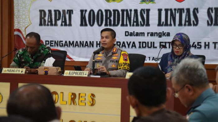 Rakor Lintas Sektoral Polres Pekalongan, 572 Personel Dilibatkan dalam Operasi Ketupat Candi 2024