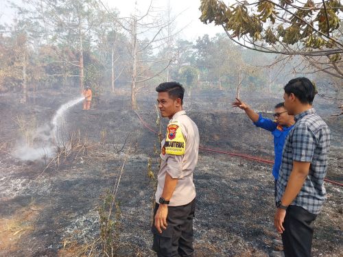 Kebun Durian Milik Mantan Kapolres Pekalongan Terbakar
