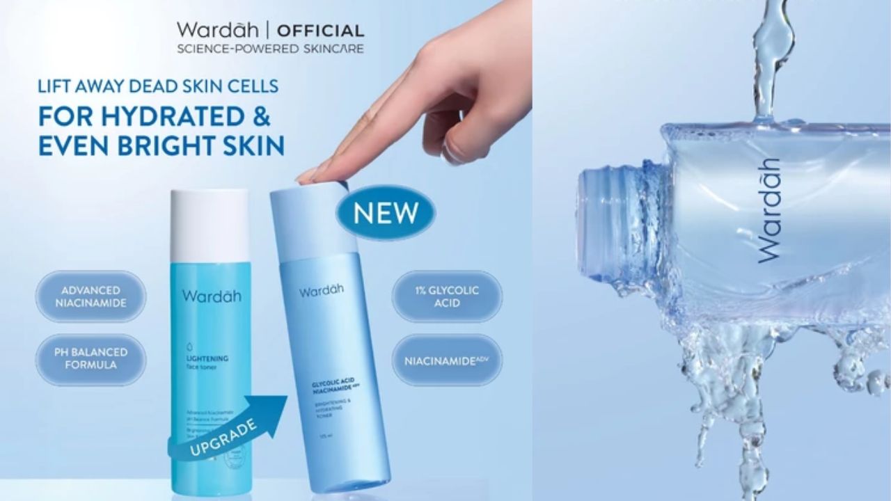 NEW UPGRADE! Review Wardah Brightening & Hydrating Toner, Angkat Sel Kulit Mati Bikin Cerah Merata