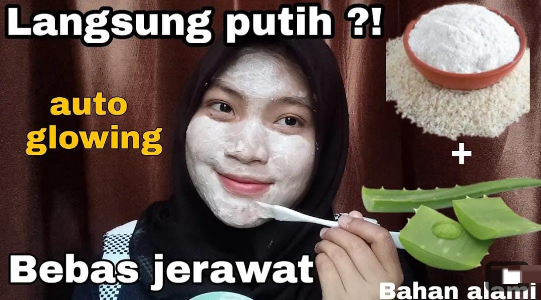 Masker Beras Bikin Wajah Glowing dan Awet Muda, Begini 4 Cara Mudah Bikinnya Agar Kulit Bebas Flek Hitam