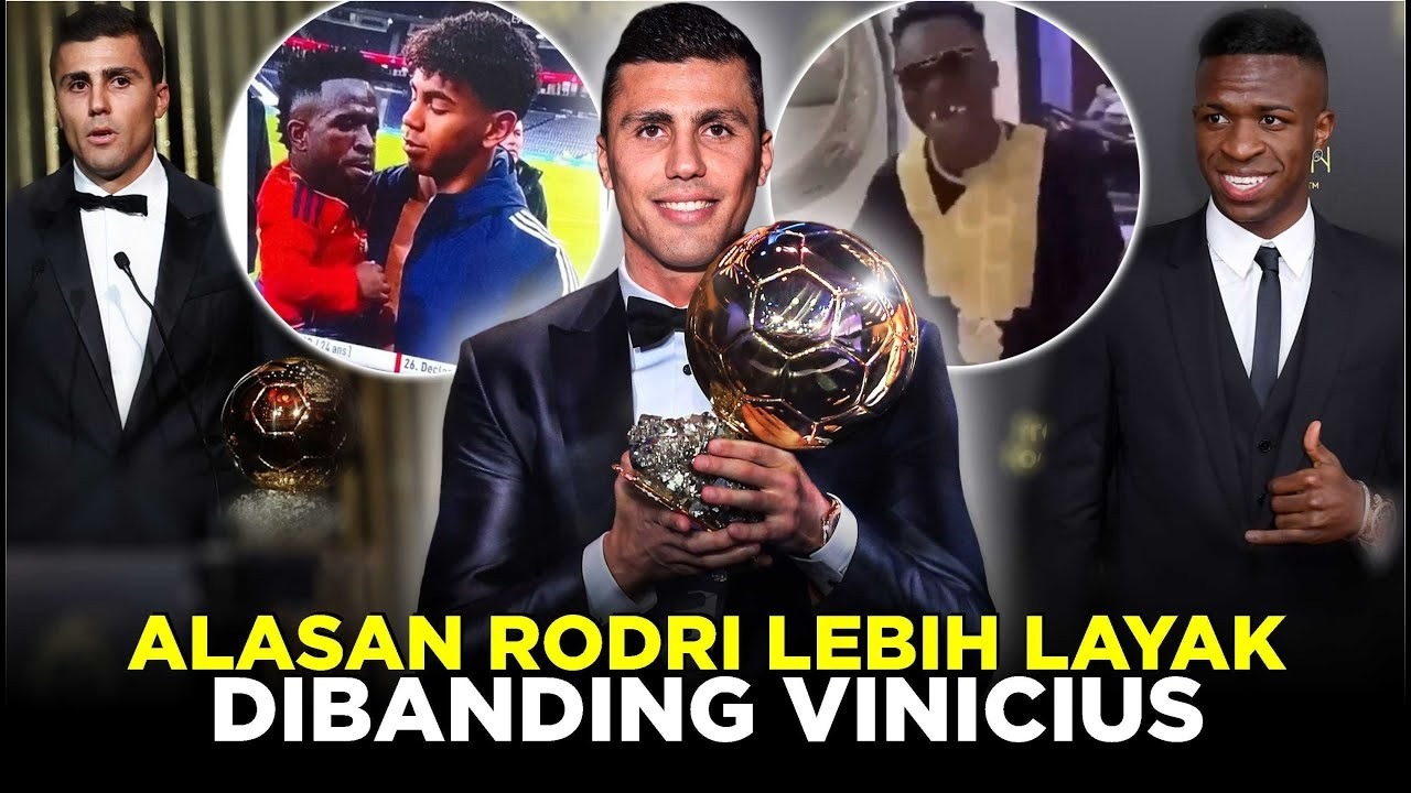 Alasan Kenapa Rodri Lebih Layak Menang Ballon d'Or 2024 Dibanding Vinicius Jr, Ternyata…