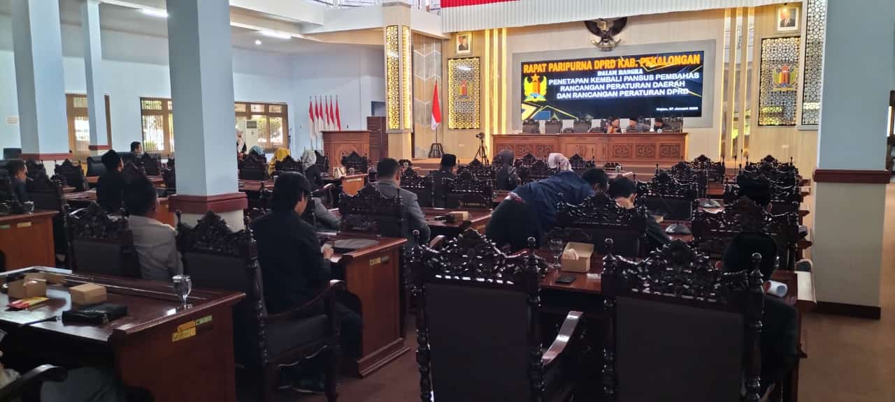 DPRD Kabupaten Pekalongan Gelar Rapat Paripurna Pembentukan 4 Pansus