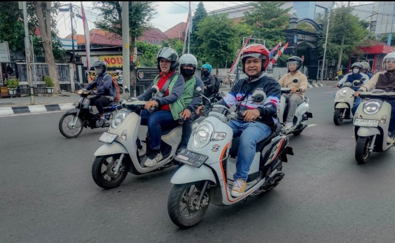 Bikers Honda Scoopy Gelar Rolling City Dan Workshop Di Semarang